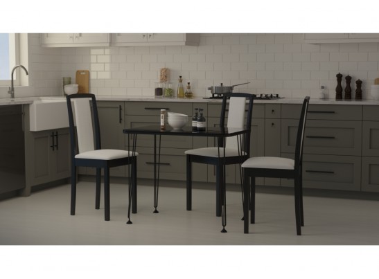 Стеклянный стол Хумфри черный в Набережных Челнах