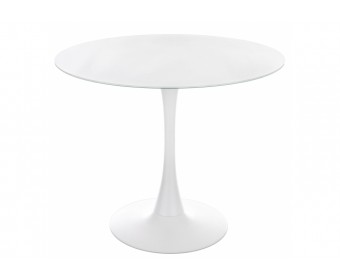 Стеклянный стол Tulip 90x74 super white glass