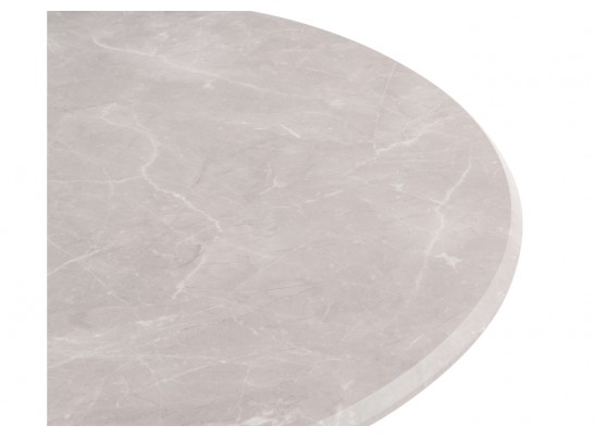 Деревянный стол Абилин 100х76 мрамор светло-серый / белый матовый в Набережных Челнах