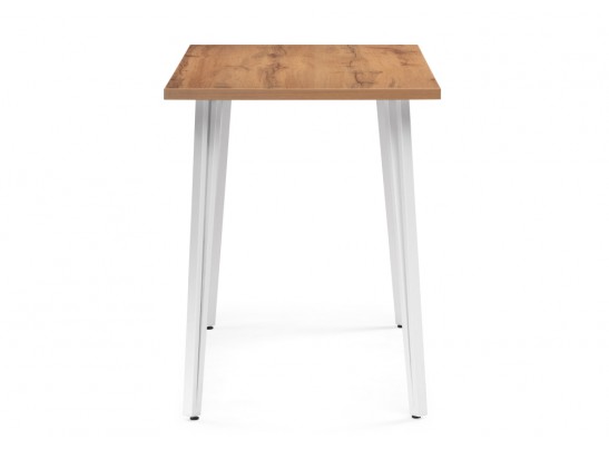 Стол Денвер Лофт 120х60х75 25 мм дуб вотан / белый матовый в Набережных Челнах