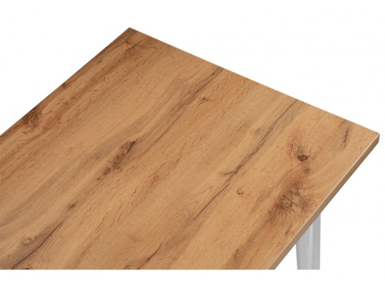 Стол Денвер Лофт 120х60х75 25 мм дуб вотан / белый матовый в Набережных Челнах