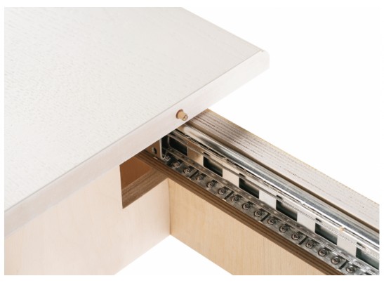 Деревянный стол Морнит 220(320)х110 молочный / золото в Набережных Челнах