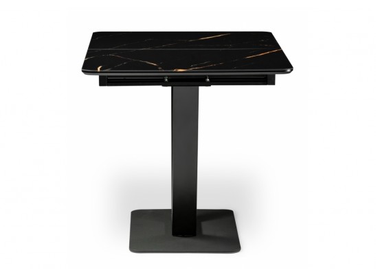 Стол на тумбе Бугун 120(160)х80х77 обсидиан / черный в Набережных Челнах Стол на тумбе Бугун 120(160)х80х77 обсидиан / черный в Набережных Челнах