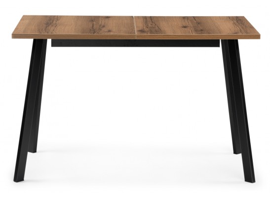 Деревянный стол Колон Лофт 120(160)х75 черный матовый / дуб крафт табачный в Набережных Челнах