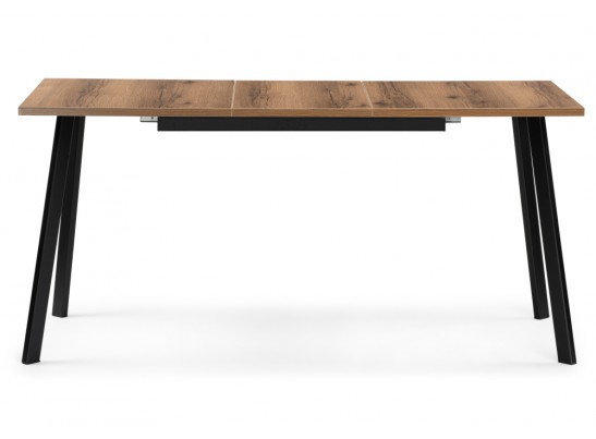 Деревянный стол Колон Лофт 120(160)х75 черный матовый / дуб крафт табачный в Набережных Челнах