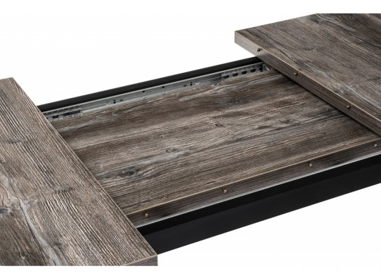 Стол Цефей 120(160)х75х77 дуб рошелье / графит в Набережных Челнах