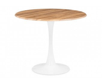 Стол Тулип 90х73 дуб вотан / белый