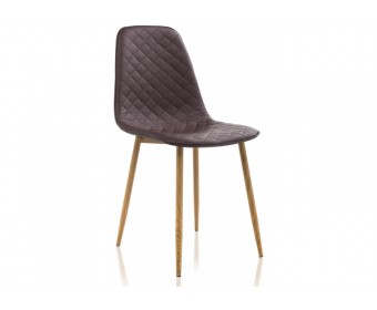 Стул на металлокаркасе Capri коричневый