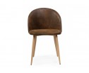 Стул на металлокаркасе Aldo dark brown / wood в Набережных Челнах