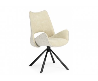 Стул на металлокаркасе Balaton 360 крутящийся beige / black