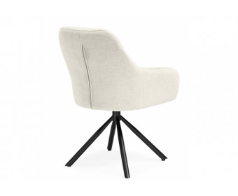 Стул на металлокаркасе Бартон 2 ткань мадера 2 / черный матовый