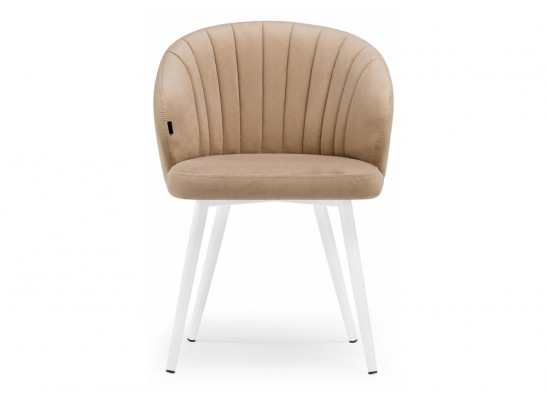 Стул на металлокаркасе Бэнбу velutto 05 / белый в Набережных Челнах