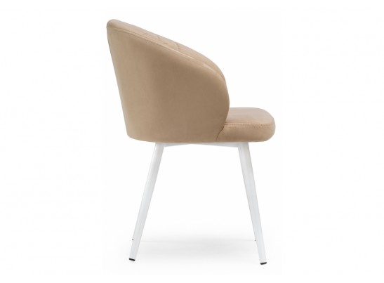 Стул на металлокаркасе Бэнбу velutto 05 / белый в Набережных Челнах