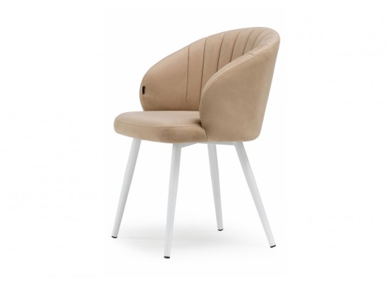 Стул на металлокаркасе Бэнбу velutto 05 / белый в Набережных Челнах