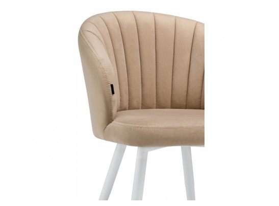 Стул на металлокаркасе Бэнбу velutto 05 / белый в Набережных Челнах