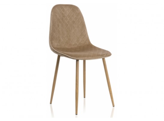 Стул на металлокаркасе Capri dark beige / wood в Набережных Челнах