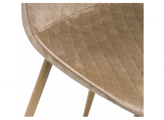 Стул на металлокаркасе Capri dark beige / wood в Набережных Челнах