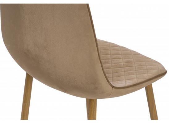 Стул на металлокаркасе Capri dark beige / wood в Набережных Челнах