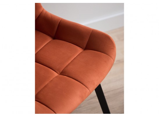 Стул на металлокаркасе Челси 360 П терракотовый (zd 432) / черный в Набережных Челнах