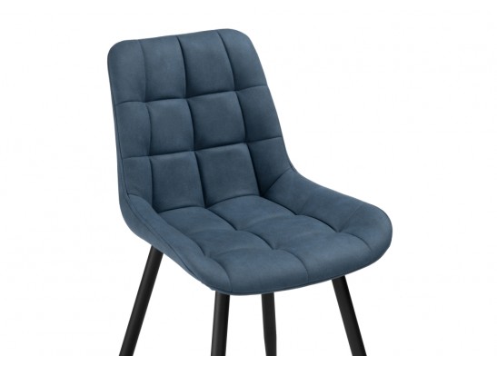 Стул на металлокаркасе Челси синий graf 9 / черный в Набережных Челнах