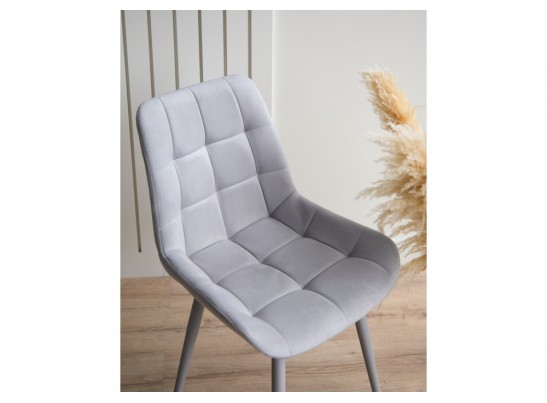 Стул на металлокаркасе Челси К светло-серый (zd 960) / серый в Набережных Челнах