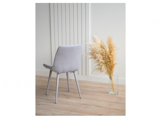 Стул на металлокаркасе Челси К светло-серый (zd 960) / серый в Набережных Челнах