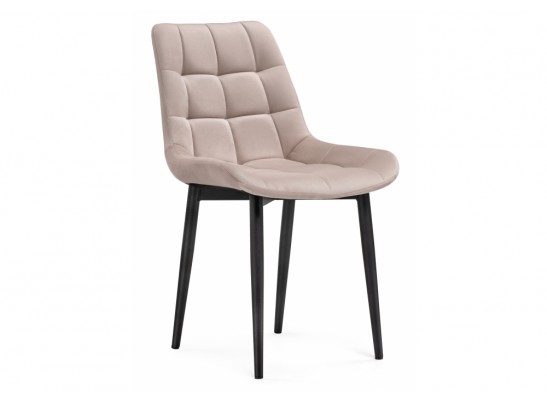 Стул на металлокаркасе Челси велюр латте / черный в Набережных Челнах