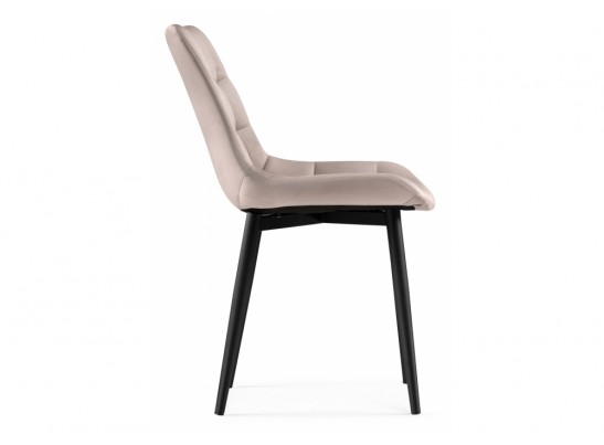 Стул на металлокаркасе Челси велюр латте / черный в Набережных Челнах