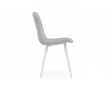 Стул на металлокаркасе Дани светло-серый (zd 960) / белый