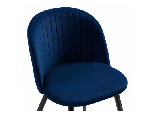 Стул на металлокаркасе Gabi 1 dark blue / black в Набережных Челнах