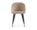 Стул на металлокаркасе Gabi dark beige / black / gold в Набережных Челнах