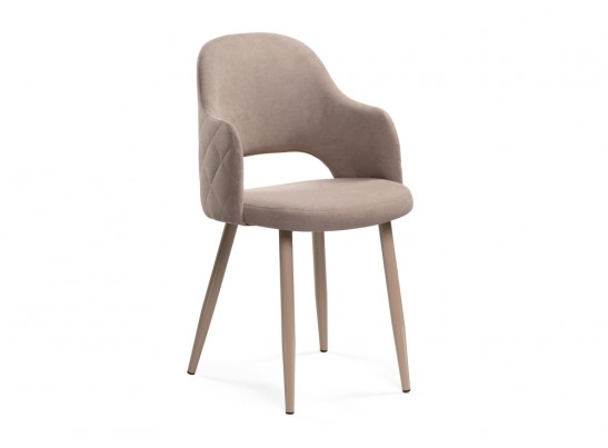 Стул на металлокаркасе Гутрид ромбы сзади капучино в Набережных Челнах