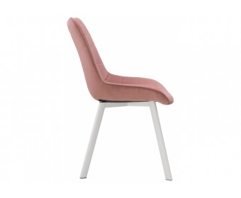 Стул на металлокаркасе Hagen pink / white