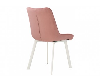 Стул на металлокаркасе Hagen pink / white