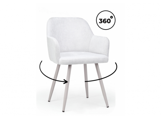 Стул на металлокаркасе Инфини 360 светло-серый (ocean 021) / серый в Набережных Челнах