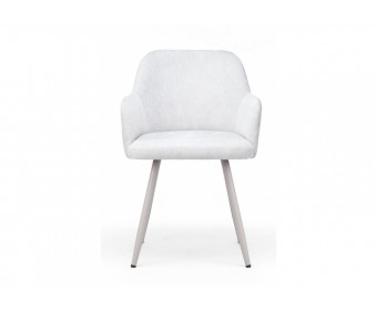 Стул на металлокаркасе Инфини 360 светло-серый (ocean 021) / серый