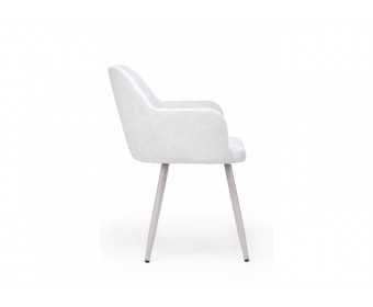 Стул на металлокаркасе Инфини 360 светло-серый (ocean 021) / серый