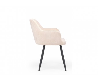 Стул на металлокаркасе Инфини латте (ocean 003) /  черный