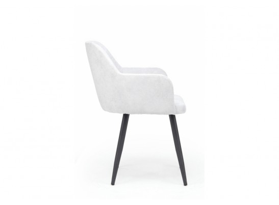 Стул на металлокаркасе Инфини светло-серый (ocean 021) / черный в Набережных Челнах