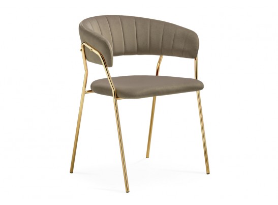 Стул на металлокаркасе Kamelia 1 cappuccino / gold в Набережных Челнах