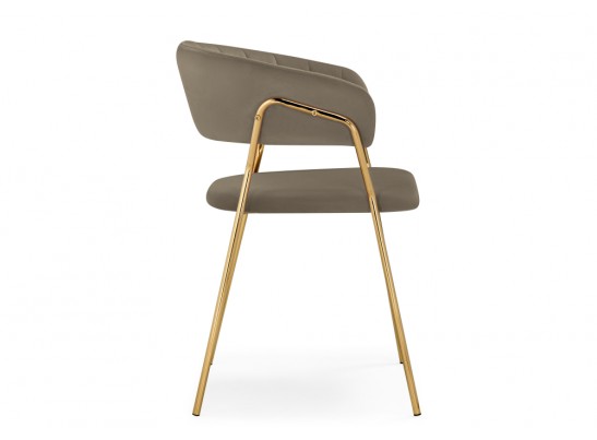 Стул на металлокаркасе Kamelia 1 cappuccino / gold в Набережных Челнах