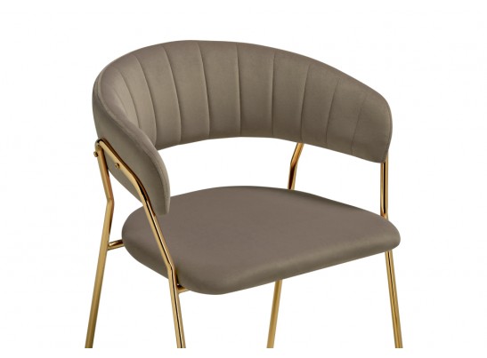 Стул на металлокаркасе Kamelia 1 cappuccino / gold в Набережных Челнах