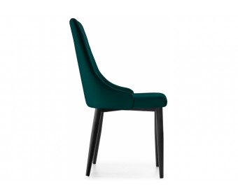 Стул на металлокаркасе Kora green / black