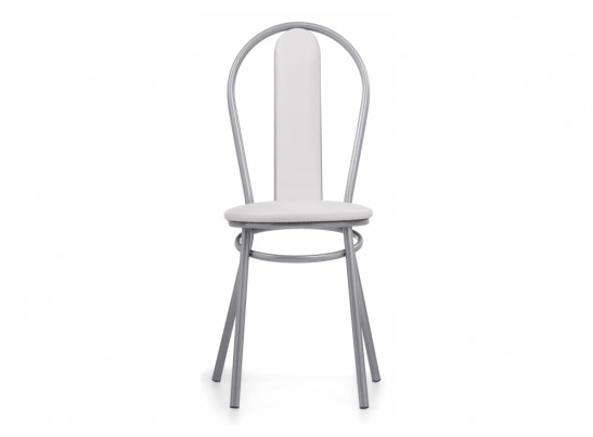 Стул на металлокаркасе Lamniel косое кольцо белый полимер / светлый мусс в Набережных Челнах