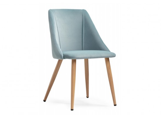 Стул на металлокаркасе Morgan light blue / wood в Набережных Челнах