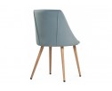 Стул на металлокаркасе Morgan light blue / wood в Набережных Челнах