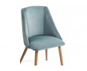 Стул на металлокаркасе Morgan light blue / wood в Набережных Челнах