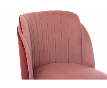 Стул на металлокаркасе Orly coral / red