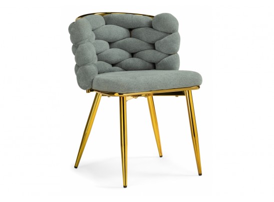 Стул на металлокаркасе Rendi light gray / gold в Набережных Челнах