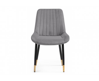 Стул на металлокаркасе Seda 1 dark gray / gold / black
